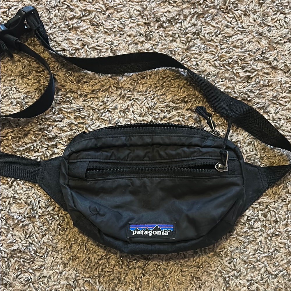 Patagonia Black Belt Bag with Adjustable Strap